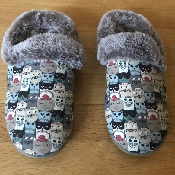 skechers cat slippers